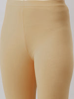 De Moza Ladies Ankle Length Leggings Solid Cotton Skin - De Moza
