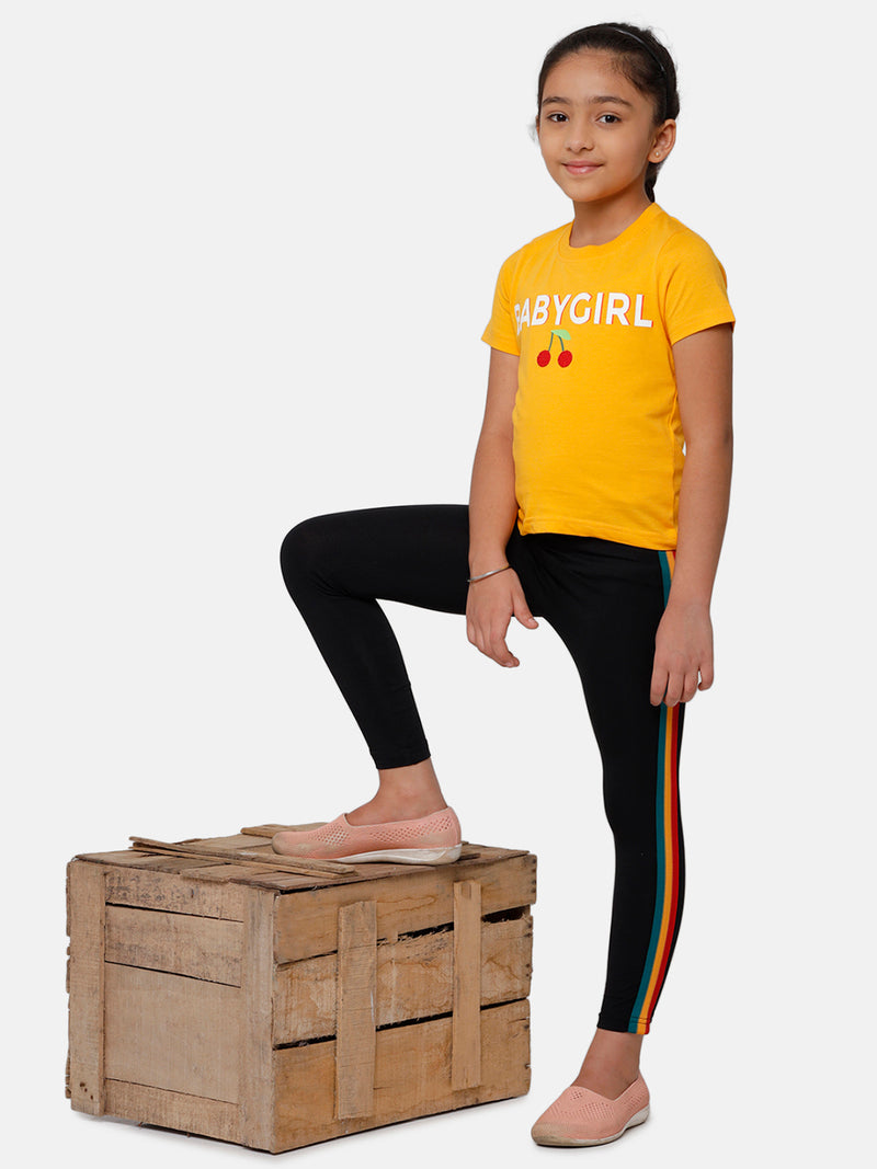 Kids - Girls Printed Top Citrus