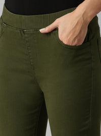 De Moza Women's Jeggings Olive Green