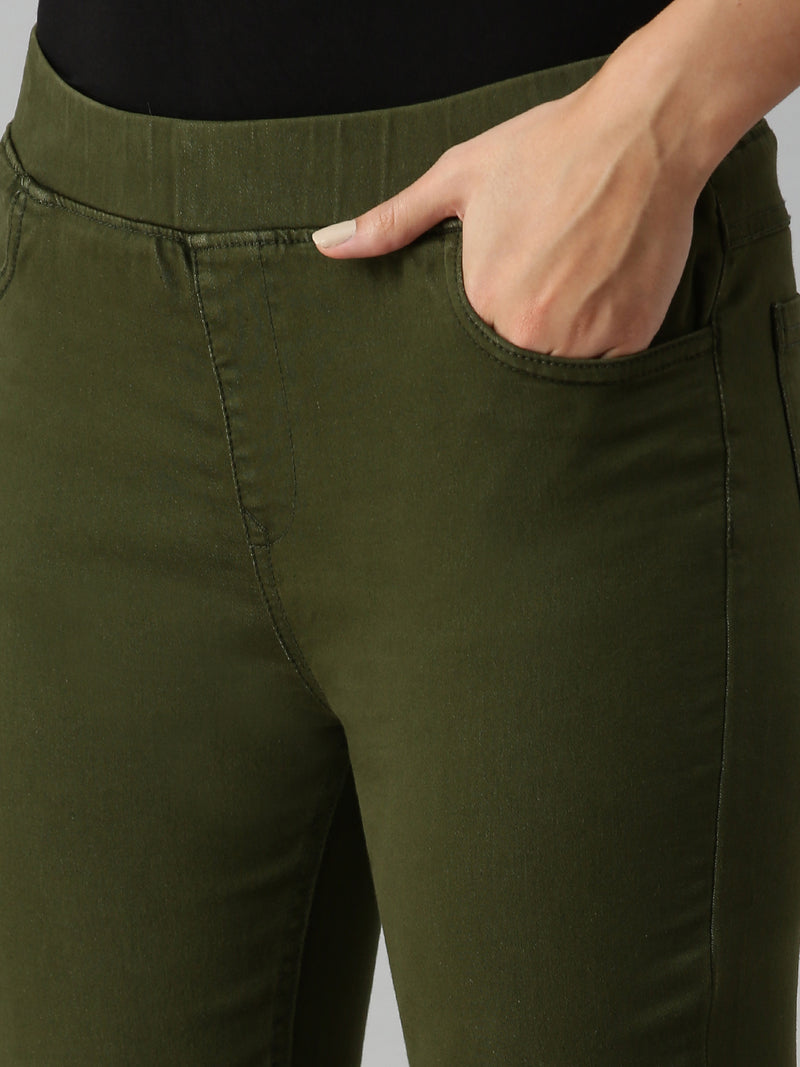 Army sales green jeggings
