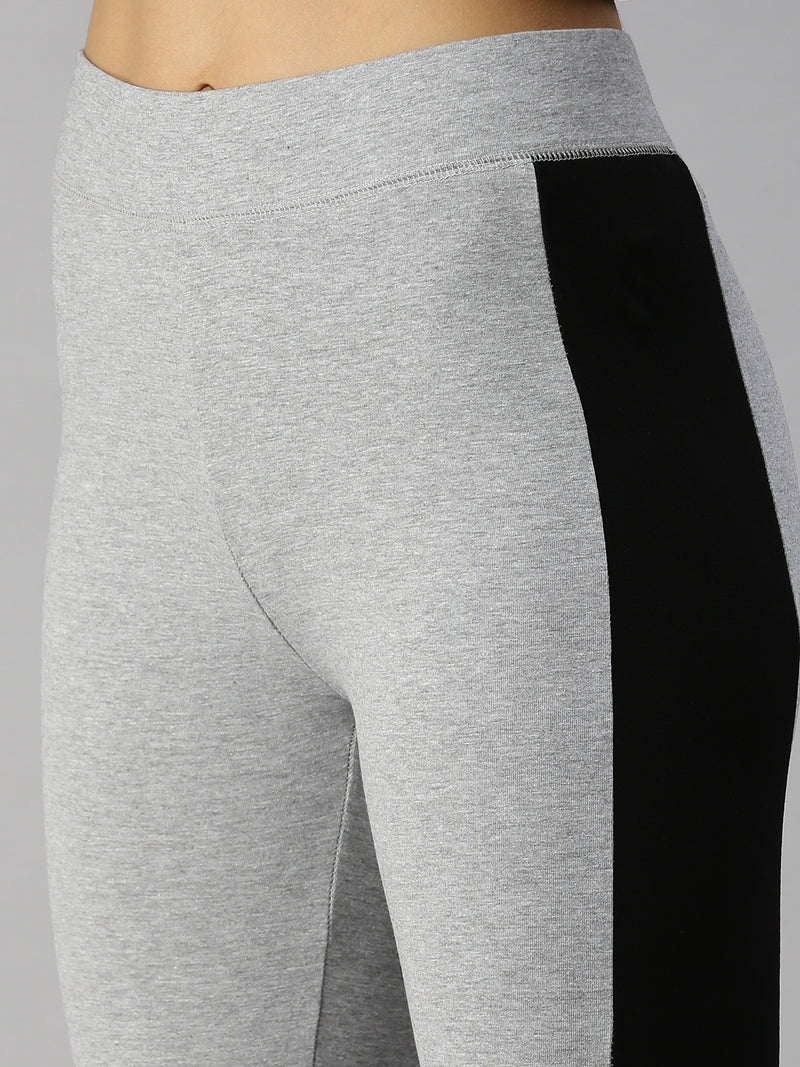 De Moza Ladies Active Wear Leggings Grey Melange
