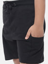 Kids - Boys Printed Shorts Black