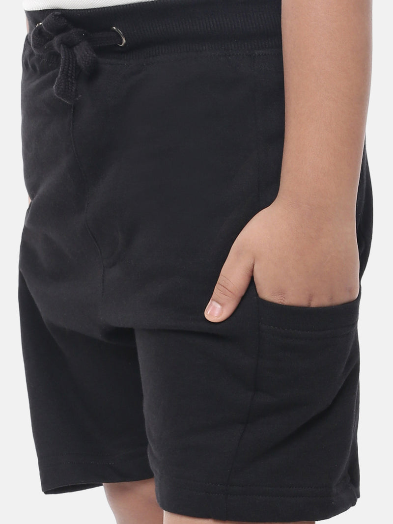 Kids - Boys Printed Shorts Black