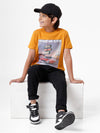 Pack of 2 Pipin Boys T-shirt Black & Mustard