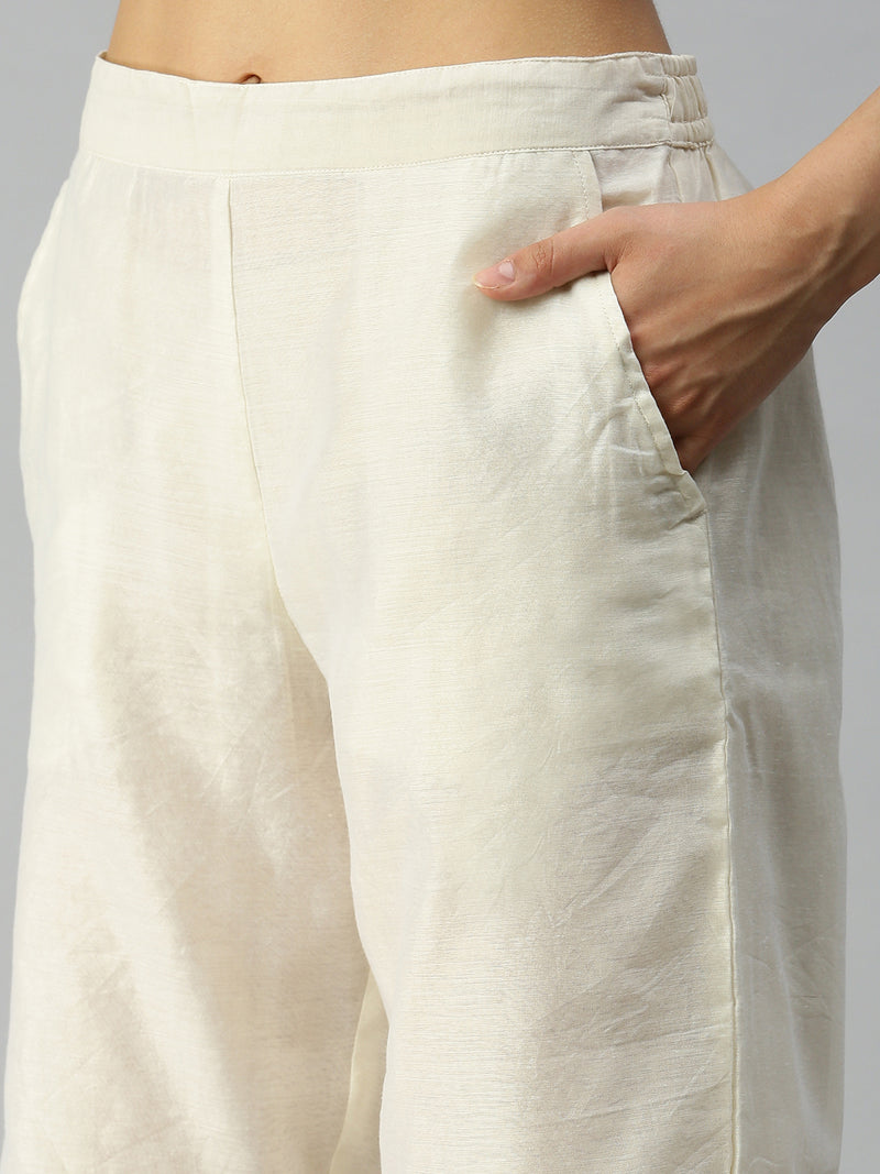 De Moza Ladies Palazzo Offwhite