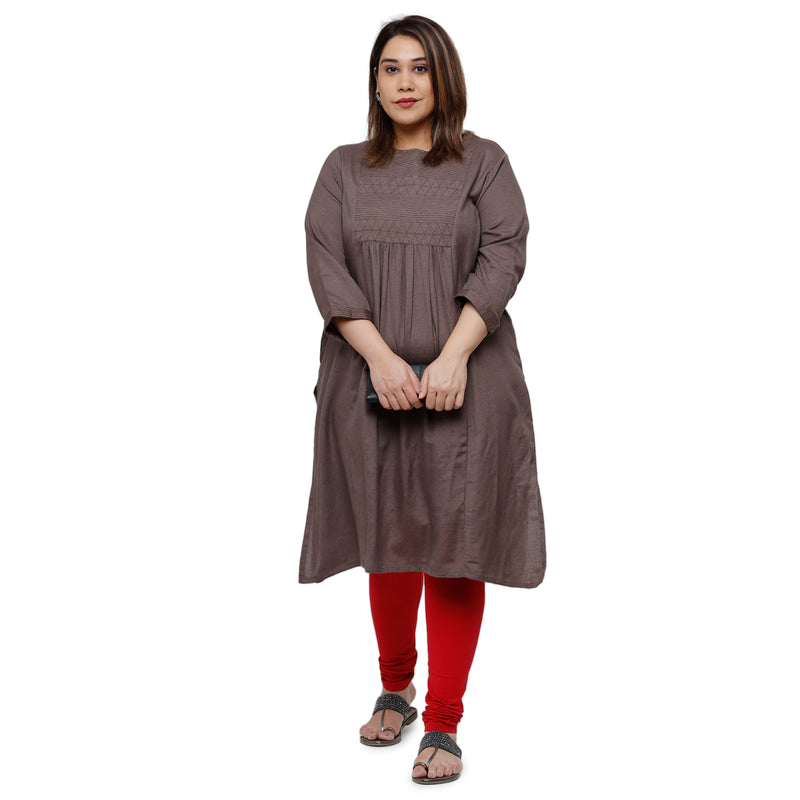 De Moza Ladies Plus Size Churidar  Leggings Solid  Cotton True Red - De Moza