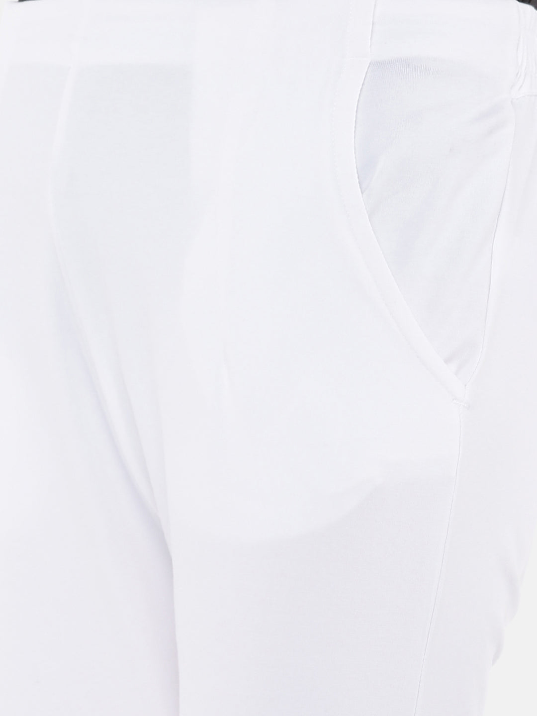 De Moza Women's Cigarette Pant White
