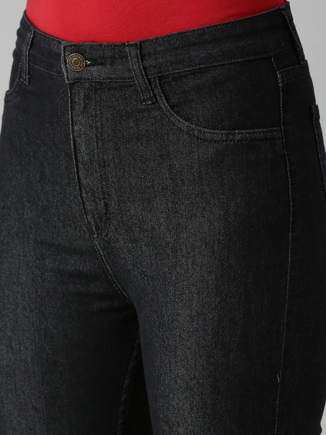 De Moza Women's Denim Jeans Pant Black