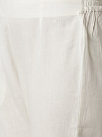 De Moza Women's Cigarette Pant White