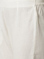 De Moza Women's Cigarette Pant White