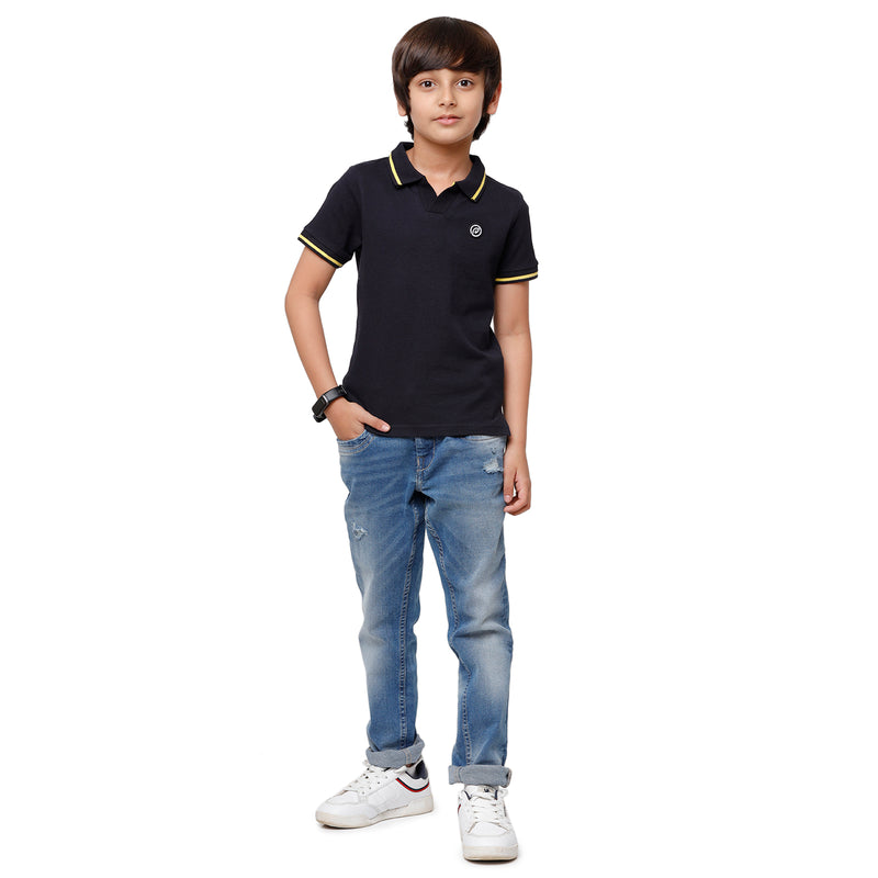 Pack of 2 Pipin Boys T-shirt Dark Navy Blue & Bottle green