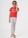 Kids – Girls Printed Ankle Leggings Moonlight Jade