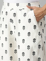 De Moza Ladies Printed Palazzo Natural