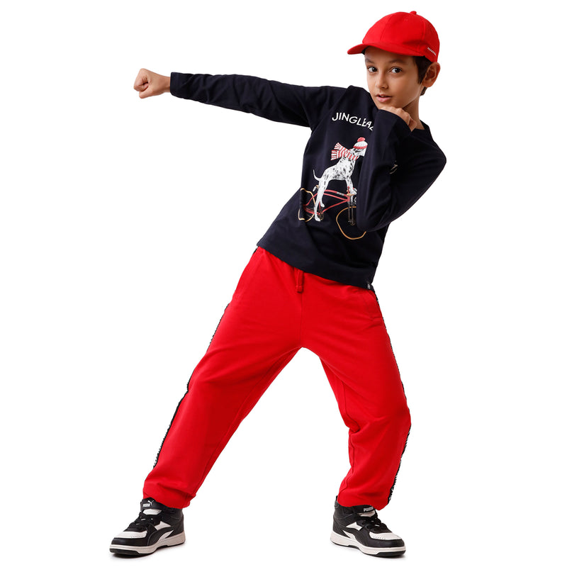 Pack of 2 Pipin Boys T-shirt High Risk Red & Dark Navy Blue