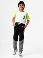 Kids - Boys Printed Jogger Black