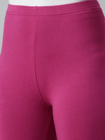 De Moza Ladies Churidar Leggings Solid Cotton Onion - De Moza