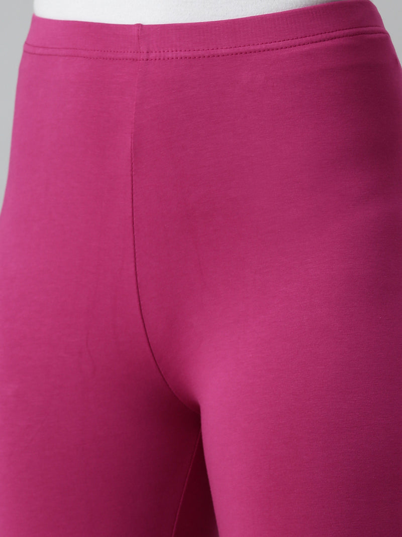 De Moza Ladies Churidar Leggings Solid Cotton Onion - De Moza