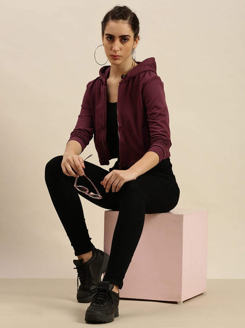 De Moza Ladies Sweatshirt Wine
