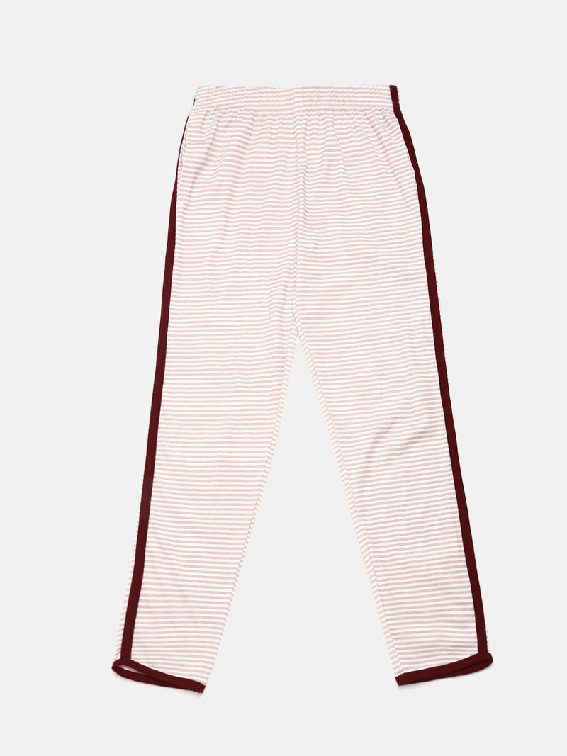 Kids – Girls Printed Pyjama Set Pale Mauve