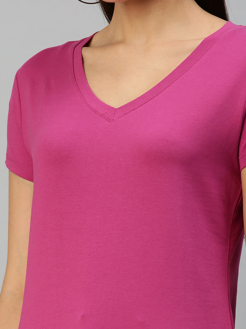 De Moza Women's Half Sleeve Top Onion