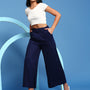 De Moza Ladies Palazzo Dark Navy Blue