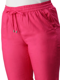 De Moza Women's Straight Pant Fuchsia