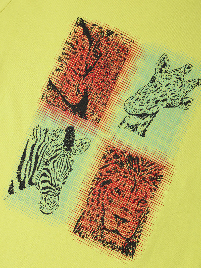 PIPIN Boys Printed T-shirt Light Green