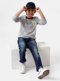 Pack of 2 Pipin Boys T-shirt Offwhite & Grey Melange
