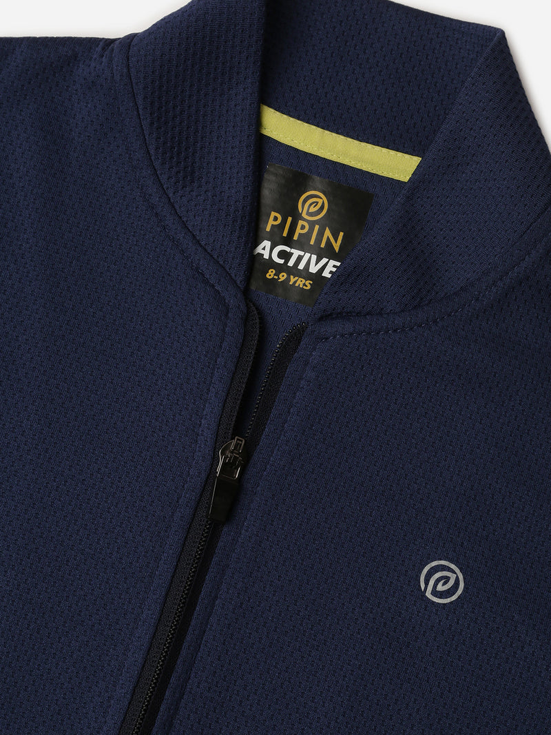 Kids – Boys Active wear Jacket Navy Blue