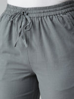De Moza Ladies Straight Pant Grey