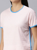 De Moza Ladies Printed Pyjama Set Crystal Pink
