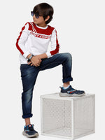 Kids - Boys Printed Sweatshirt White
