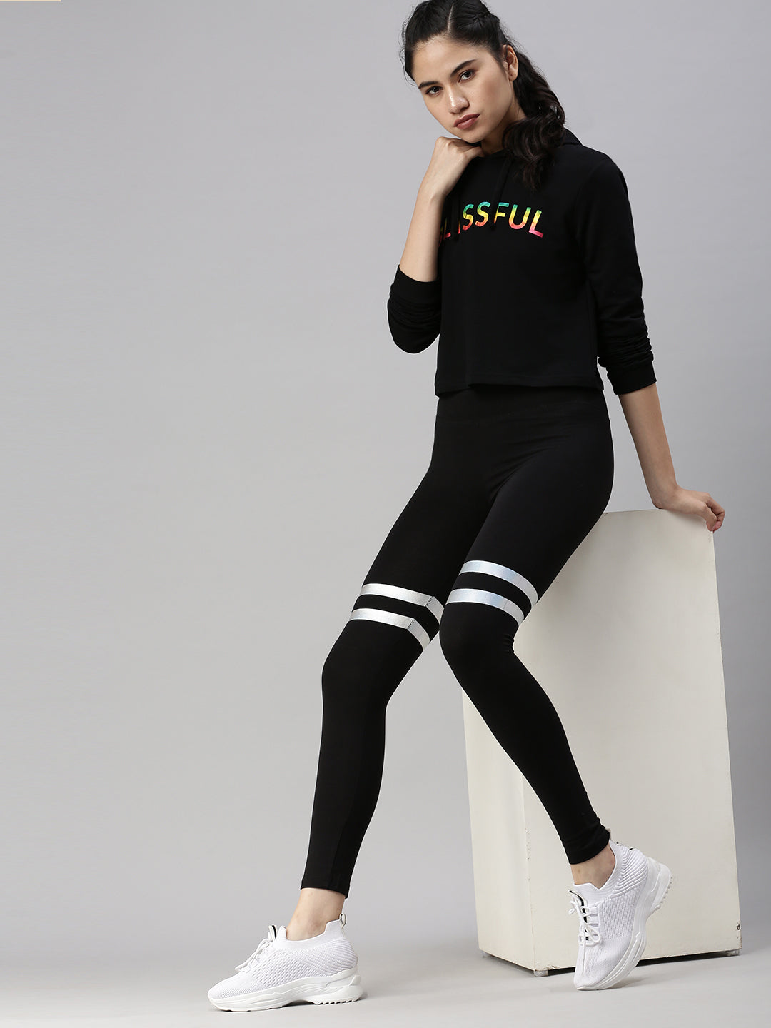 De Moza Ladies Active Wear Leggings Black