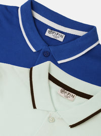 Pack of 2 Pipin Boys T-shirts Mint & Royal Blue