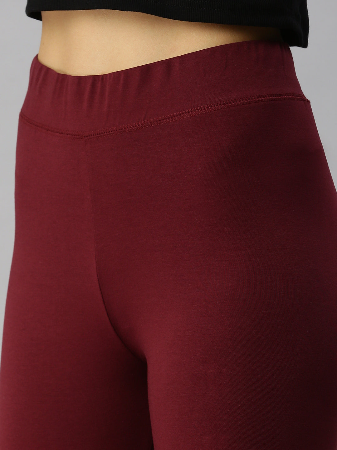 De Moza Ladies Active Wear Leggings Wine