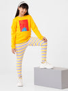 Kids - Girls Printed Sweatshirt Bright Yellow