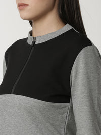 De Moza Ladies Grey Melange Sweat shirt - De Moza (4336269000767)