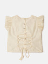 Pipin Girls Printed Lehanga Set Light Olive