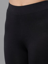 De Moza Ladies 3/4th Leggings Black