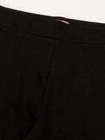 Kids – Girls Printed Ankle Leggings Black