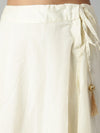 De Moza Ladies Skirt  Solid Polyester Offwhite - De Moza