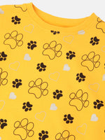 PIPIN Girls Printed Sweatshirt Citrus