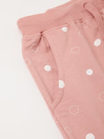PIPIN Girls Printed Jogger Rose Tan