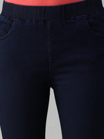 De Moza Women's Jeggings Enzyme Blue