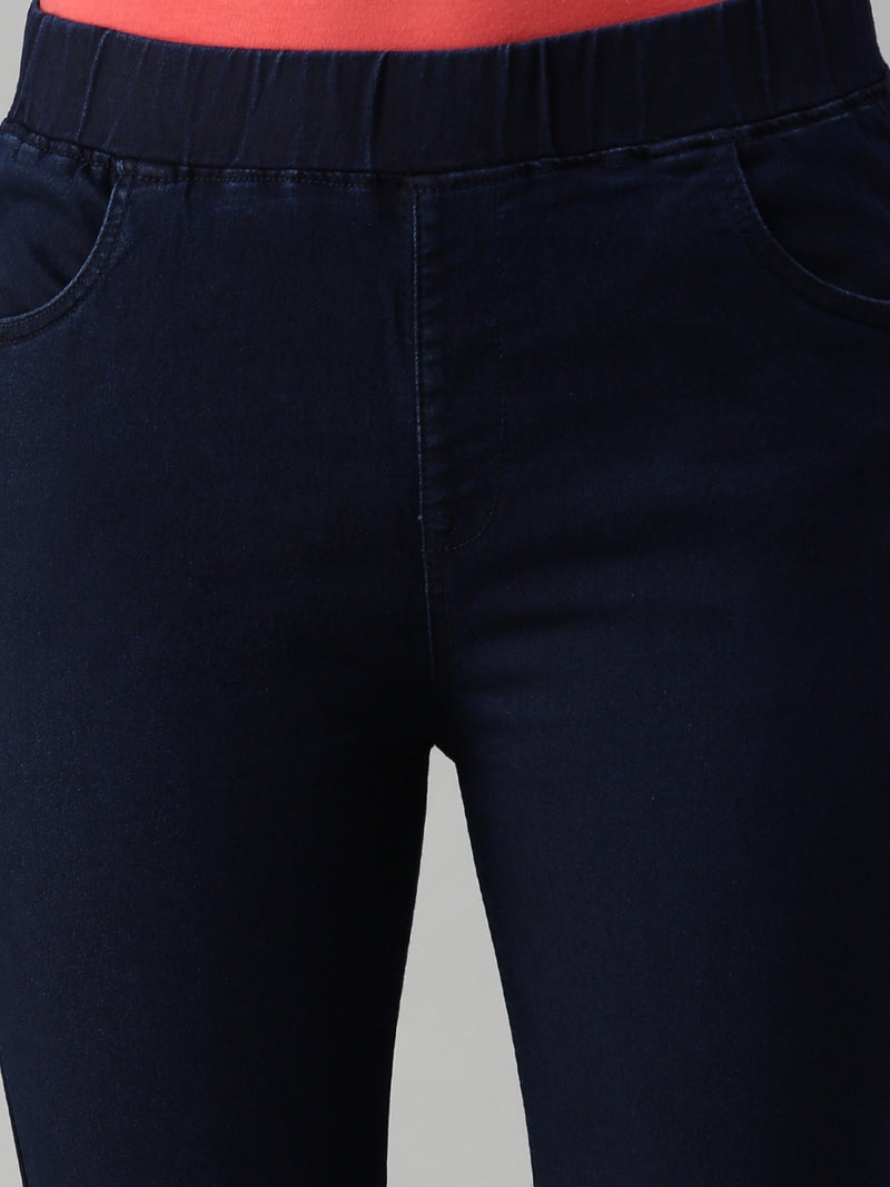 De Moza Women's Jeggings Enzyme Blue