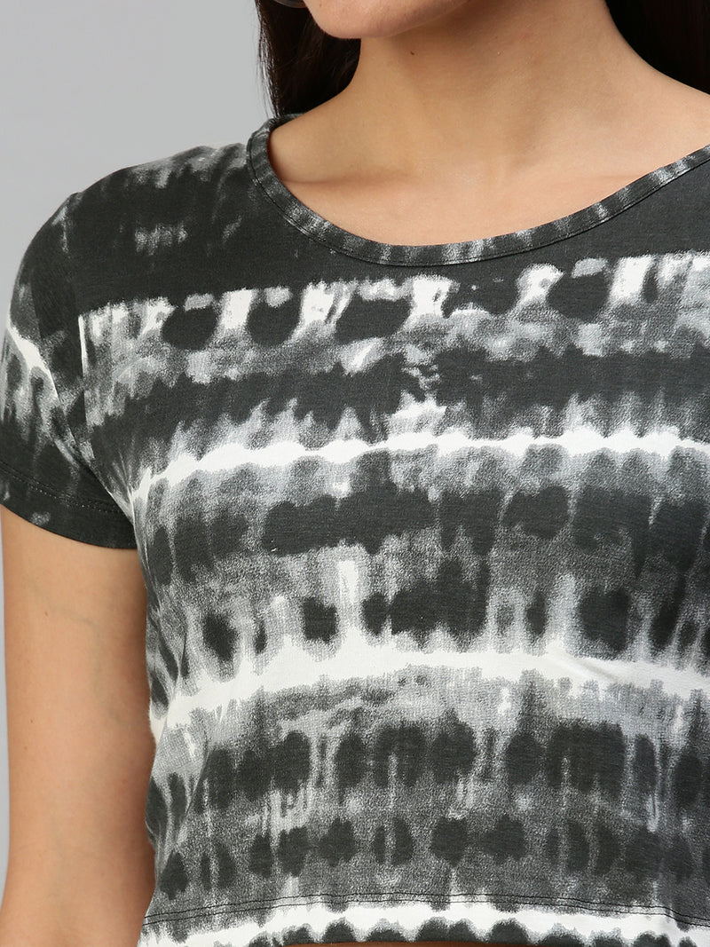 De Moza Ladies Active Wear Crop Top Black