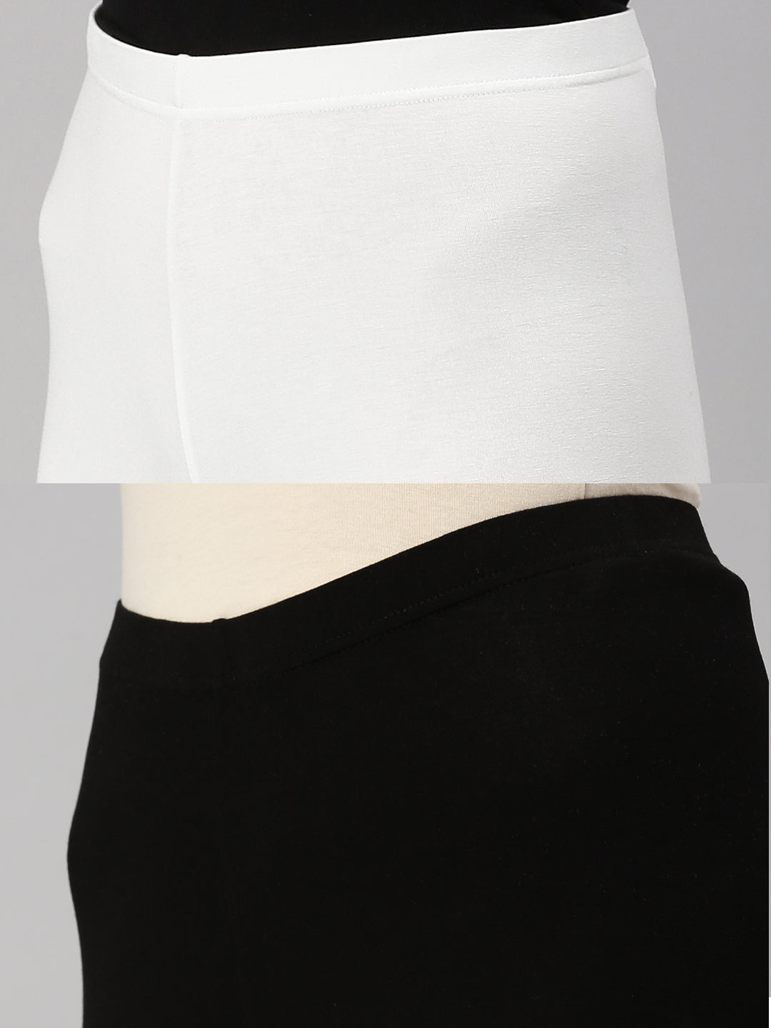 Pack of 2 De Moza Ladies Tights Offwhite & Black