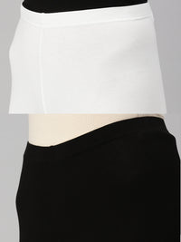 Pack of 2 De Moza Ladies Tights Offwhite & Black