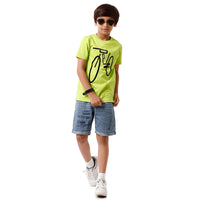 Pack of 2 Pipin Boys T-shirt Princess Blue & Lime