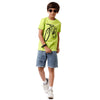 Pack of 2 Pipin Boys T-shirt Princess Blue & Lime